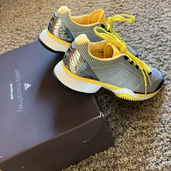 Nwt Adidas Stella McCartney Women aSMC Barricade Tennis Shoes 9 - Picture 4 of 12